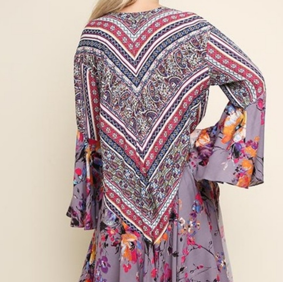 Last! Boho Chic Kimono Coverup - Picture 2 of 7